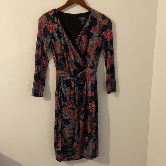 NYDJ Dresses & Skirts - 𝅺NYDJ Faux Wrap Paisley Dress